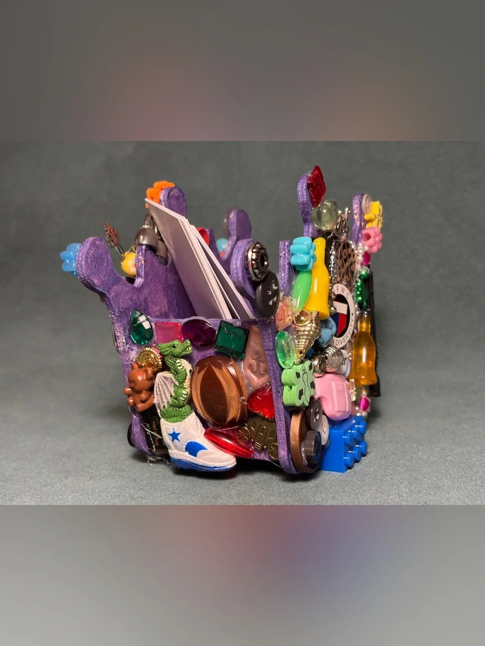 Handmade Eclectic Box for Business Cards or Rings - Picture 3 of 4